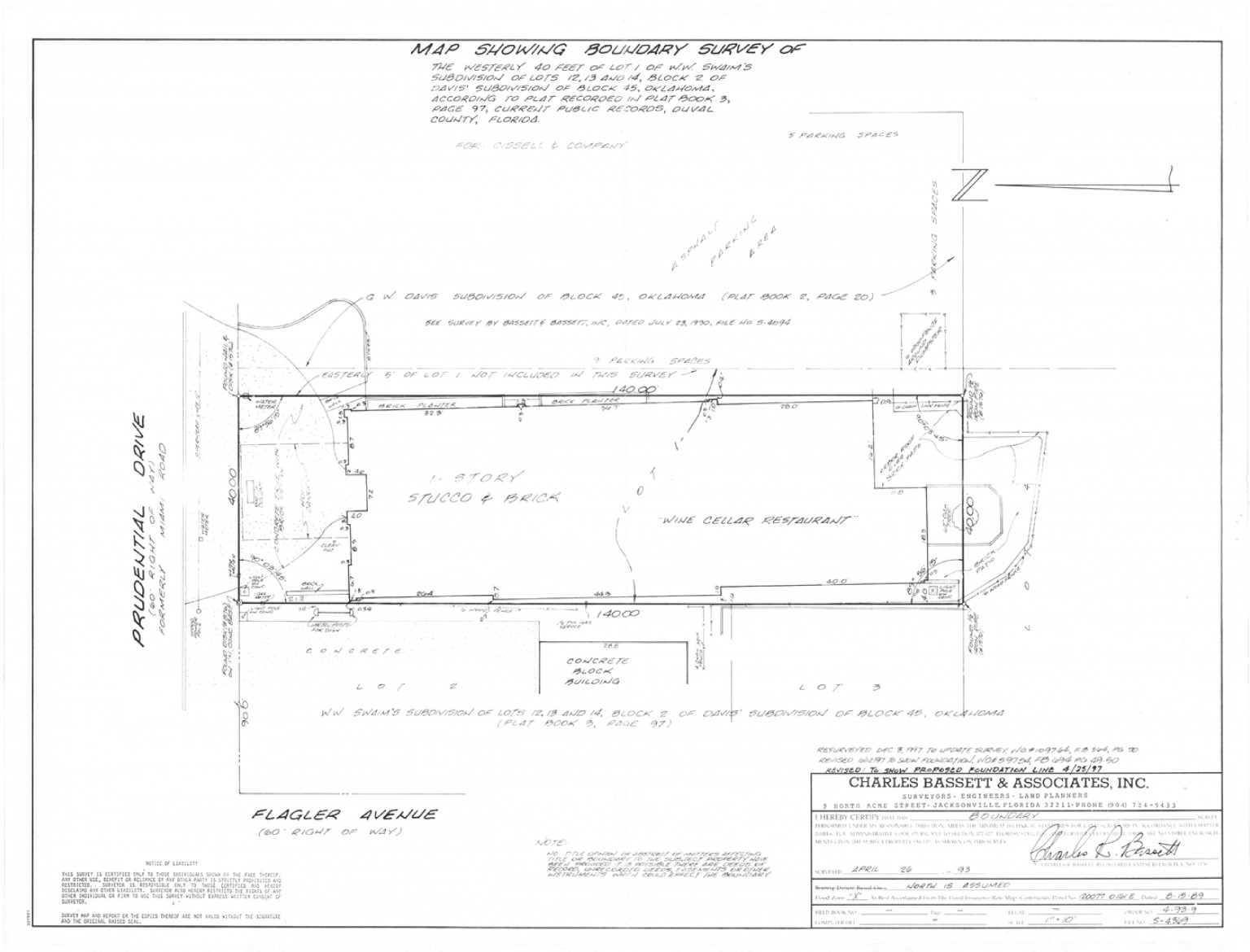 SurveySite PlanBuilding01 XERA REALTY INC Jacksonville , Florida